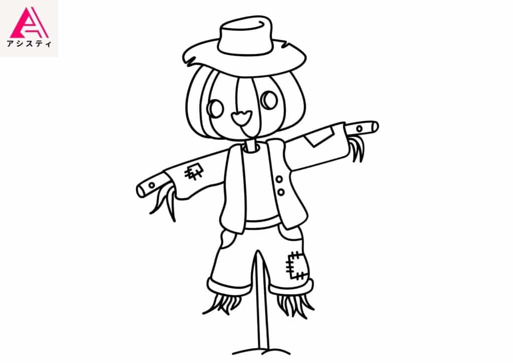 ハロウィン塗り絵かぼちゃ10