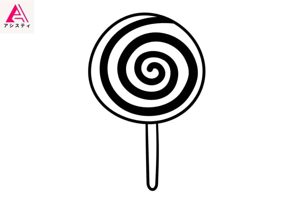 ハロウィン塗り絵お菓子3