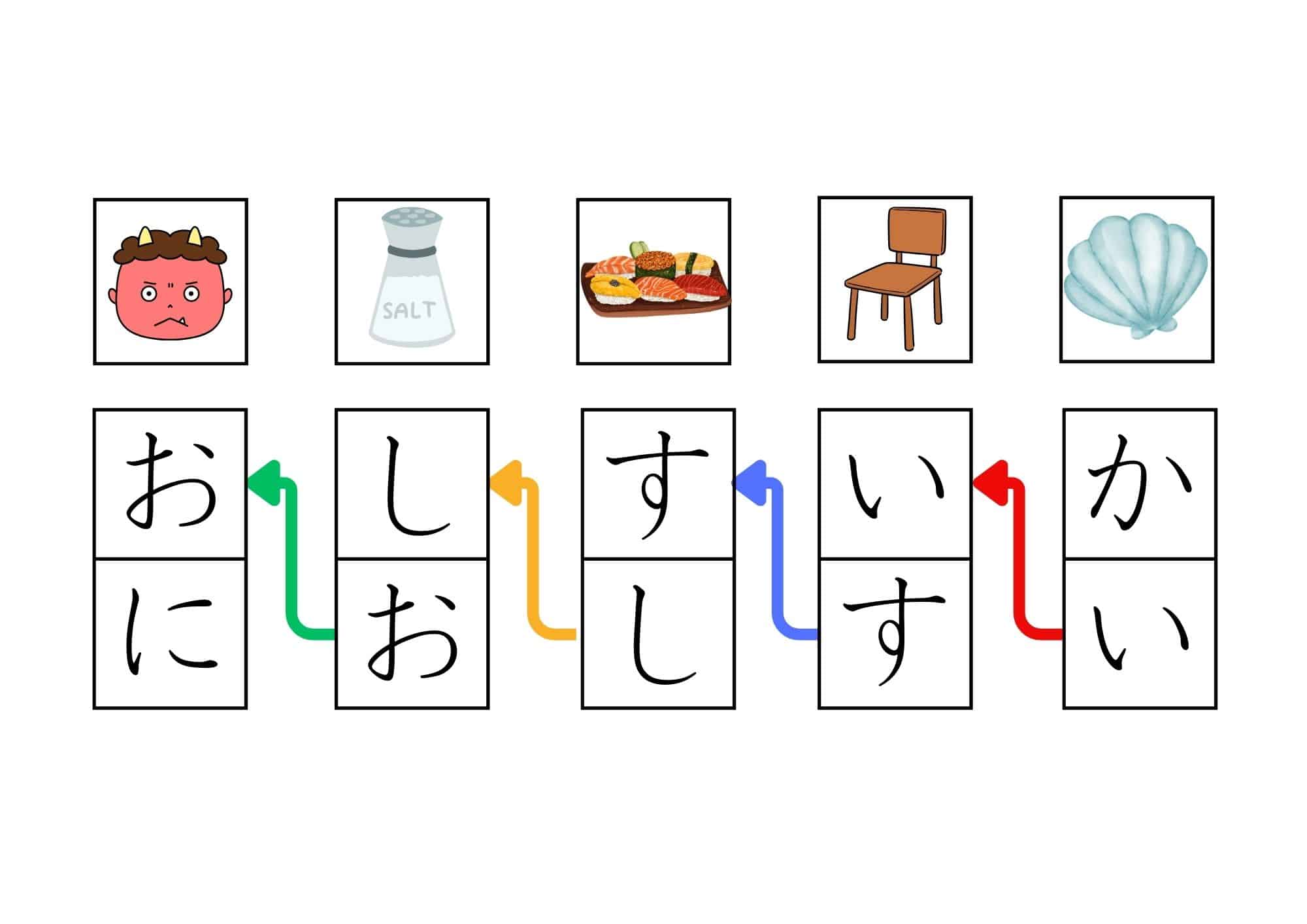 【無料】ひらがなしりとりプリント36枚